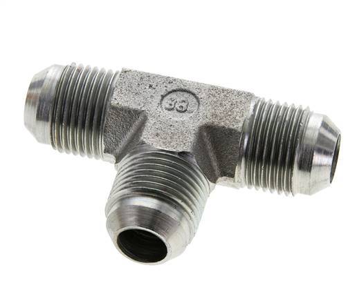 JIC Tee Fitting UNF 7/8''-14 Male Steel 210bar (2950.5psi)