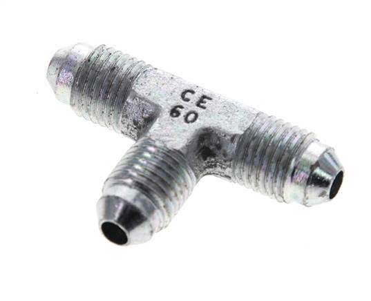 JIC Tee Fitting UNF 7/16''-20 Male Steel 310bar (4355.5psi)