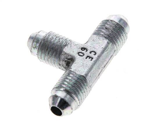 JIC Tee Fitting UNF 7/16''-20 Male Steel 310bar (4355.5psi)