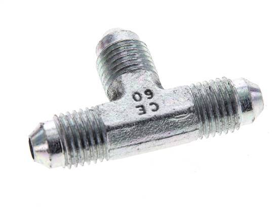 JIC Tee Fitting UNF 7/16''-20 Male Steel 310bar (4355.5psi)