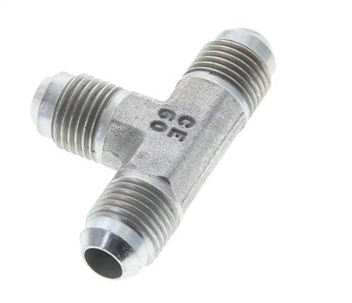 JIC Tee Fitting UNF 9/16''-18 Male Steel 275bar (3863.75psi)