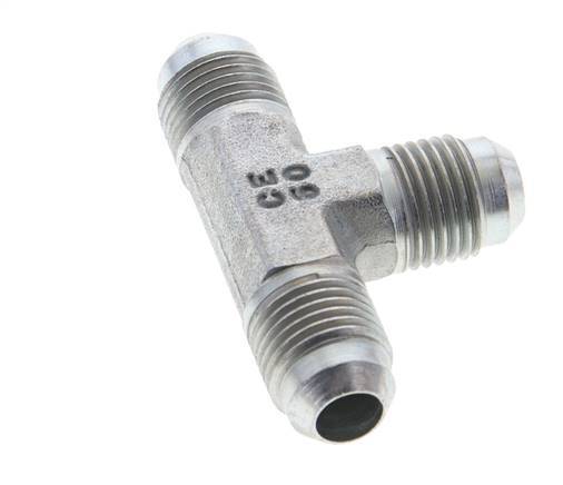 JIC Tee Fitting UNF 9/16''-18 Male Steel 275bar (3863.75psi)