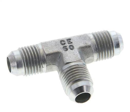 JIC Tee Fitting UNF 9/16''-18 Male Steel 275bar (3863.75psi)