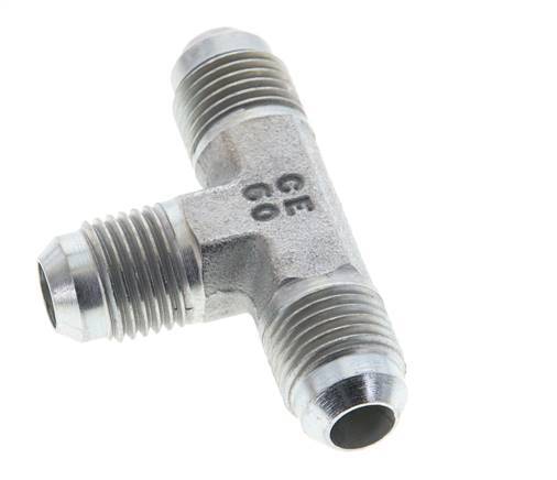 JIC Tee Fitting UNF 9/16''-18 Male Steel 275bar (3863.75psi)