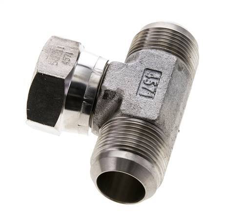 Racor en T JIC UN 1-5/16''-12 Macho x Hembra Acero inoxidable 250bar (3512.5psi)