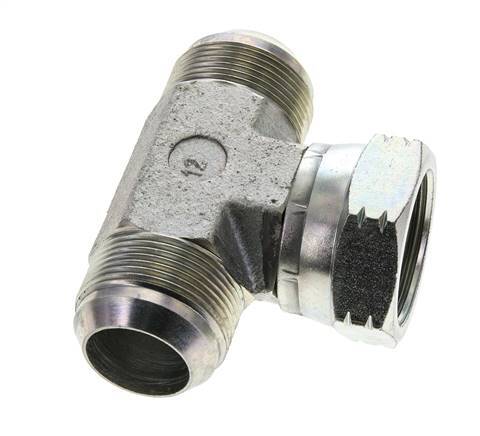 Racor en T JIC UN 1-5/8''-12 Macho x Hembra Acero 210bar (2950.5psi)