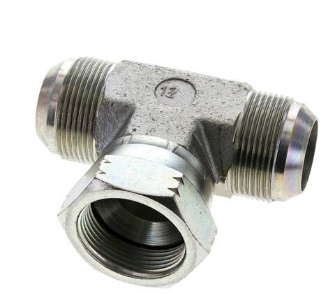 Racor en T JIC UN 1-5/8''-12 Macho x Hembra Acero 210bar (2950.5psi)