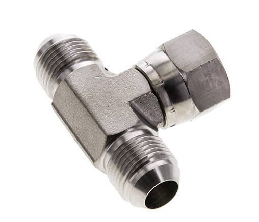 Racor en T JIC UNF 7/8''-14 Macho x Hembra Acero inoxidable 350bar (4917.5psi)
