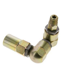 Junta giratoria 3/8'' NPT Macho x Rp1/2'' Hembra Forma de Z Acero PTFE 350bar (4917.5psi)