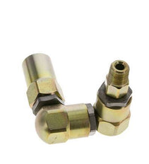 Junta giratoria 3/8'' NPT Macho x Rp1/2'' Hembra Forma de Z Acero PTFE 350bar (4917.5psi)