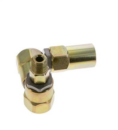 Junta giratoria 3/8'' NPT Macho x Rp1/2'' Hembra Forma de Z Acero PTFE 350bar (4917.5psi)