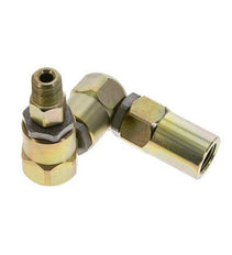 Junta giratoria 3/8'' NPT Macho x Rp1/2'' Hembra Forma de Z Acero PTFE 350bar (4917.5psi)