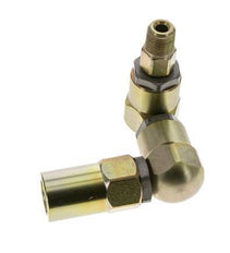 Junta giratoria 3/8'' NPT Macho x Rp1/2'' Hembra Forma de Z Acero PTFE 350bar (4917.5psi)