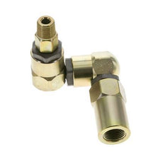 Junta giratoria 3/8'' NPT Macho x 1/2'' NPT Hembra Forma de Z Acero FKM 350bar (4917.5psi)