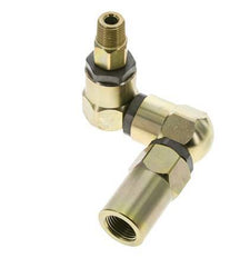Junta giratoria 3/8'' NPT Macho x 1/2'' NPT Hembra Forma de Z Acero FKM 350bar (4917.5psi)