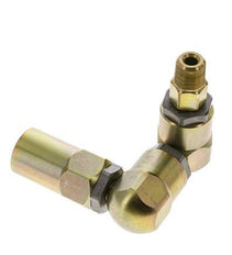 Junta giratoria 3/8'' NPT Macho x 1/2'' NPT Hembra Forma de Z Acero PTFE 350bar (4917.5psi)