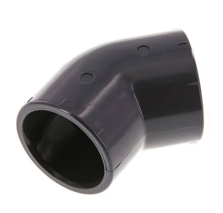 PVC 45deg Elbow Fitting Socket 40x50mm [2 Pieces]