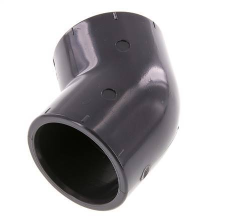 PVC 45deg Elbow Fitting Socket 40x50mm [2 Pieces]