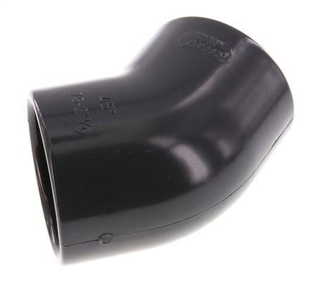 PVC 45deg Elbow Fitting Socket 75x88mm