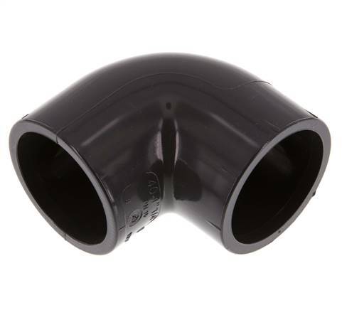PVC 90deg Elbow Fitting Socket 40x50mm [2 Pieces]