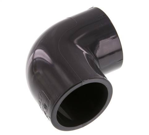 PVC 90deg Elbow Fitting Socket 40x50mm [2 Pieces]