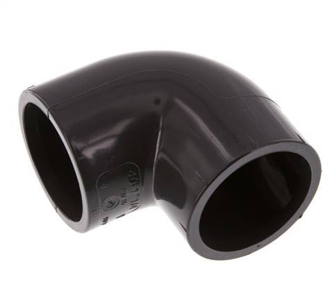 PVC 90deg Elbow Fitting Socket 40x50mm [2 Pieces]