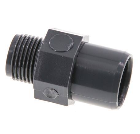 PVC Fitting Female Socket 16x20mm x Male G 3/8'' [5 Pieces]