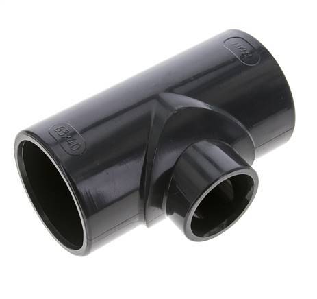 PVC Reducing Tee Fitting Socket 63 to 40mm