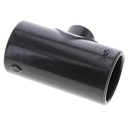 PVC Reducing Tee Fitting Socket 50 to 25mm