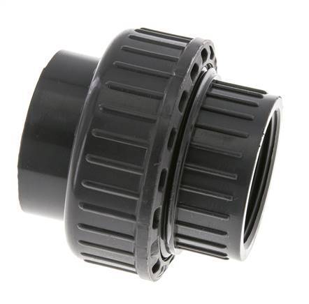PVC Union Fitting Female Socket 40mm x Female Rp 1 1/4'' FKM