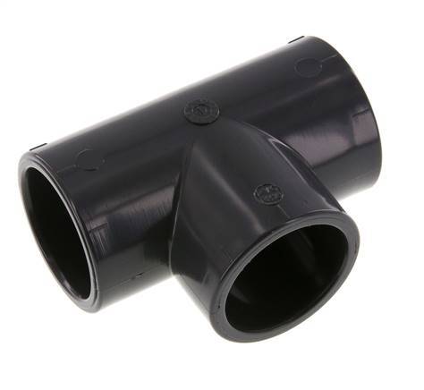 PVC Tee Fitting Socket 40x51mm [2 Pieces]
