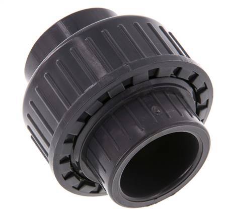 PVC Union Fitting Socket 25x54mm FKM