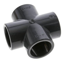 PVC Cross Fitting Socket 32x42mm