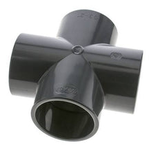 PVC Cross Fitting Socket 63x75mm