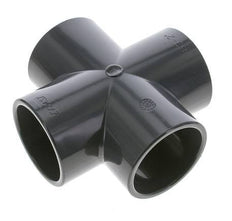 PVC Cross Fitting Socket 63x75mm