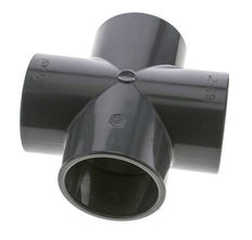 PVC Cross Fitting Socket 63x75mm