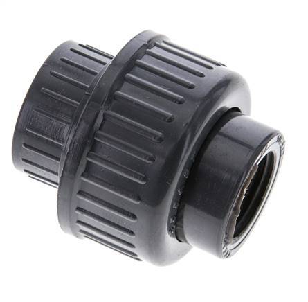 PVC Union Fitting Female Rp 1/2'' EPDM