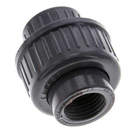 PVC Union Fitting Female Rp 1/2'' EPDM