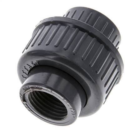 PVC Union Fitting Female Rp 1/2'' EPDM