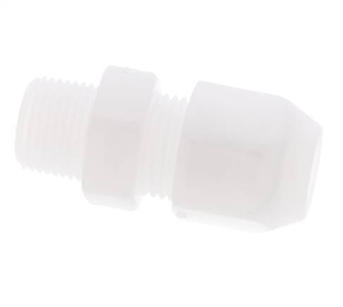 10x12mm & R3/8'' PP Straight Hose Fitting with Male Threads 10bar/145psi [2 Pieces]