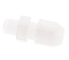4x6mm & R1/8'' PVDF Straight Hose Fitting with Male Threads 10bar/145psi
