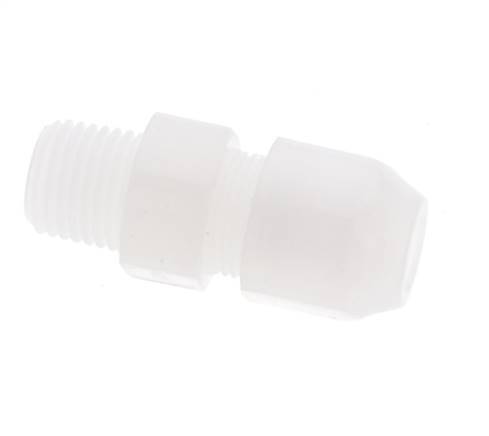 6x8mm & R1/4'' PVDF Straight Hose Fitting with Male Threads 10bar/145psi