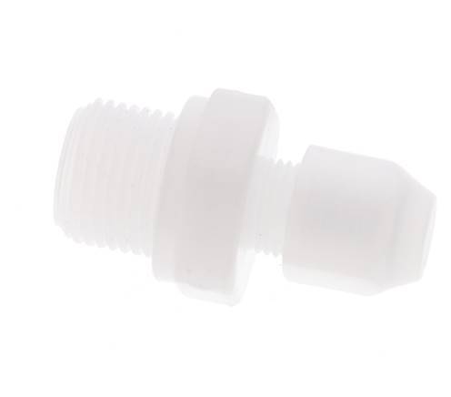 4x6mm & G3/8'' PP Straight Hose Fitting with Male Threads 10bar/145psi