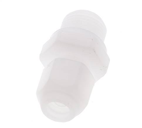 8x10mm & G3/8'' PP Straight Hose Fitting with Male Threads 10bar/145psi