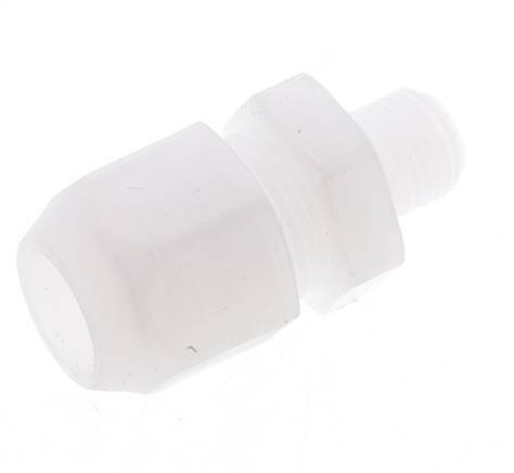12x14mm & G1/4'' PP Straight Hose Fitting with Male Threads 10bar/145psi