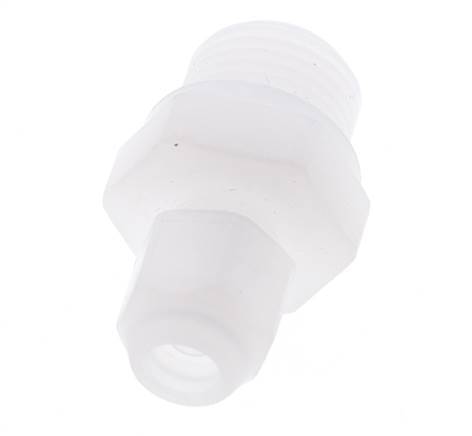 6x8mm & G3/8'' PVDF Straight Hose Fitting with Male Threads 10bar/145psi