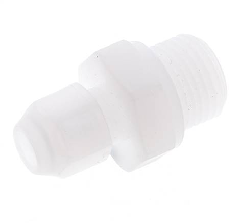 8x10mm & G1/2'' PP Straight Hose Fitting with Male Threads 10bar/145psi