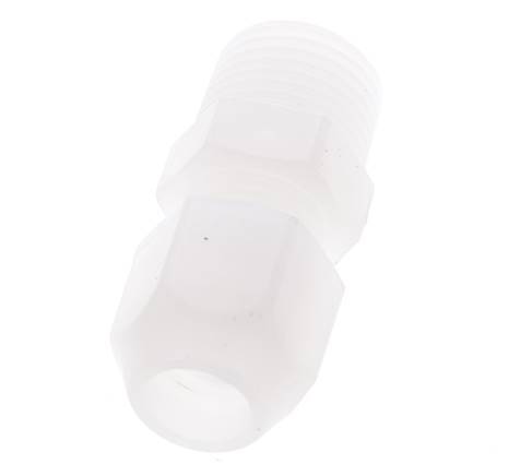 4x6mm & R1/4'' PP Elbow Hose Fitting with Male Threads 10bar/145psi [2 Pieces]