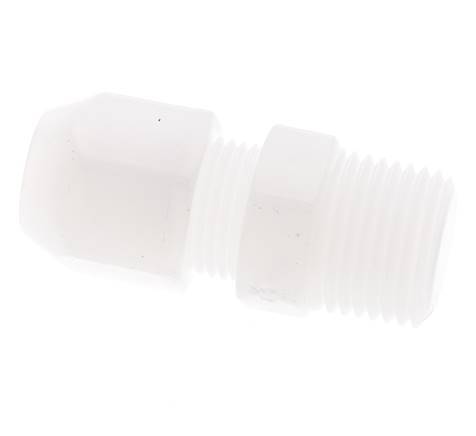 4x6mm & R1/4'' PP Elbow Hose Fitting with Male Threads 10bar/145psi [2 Pieces]