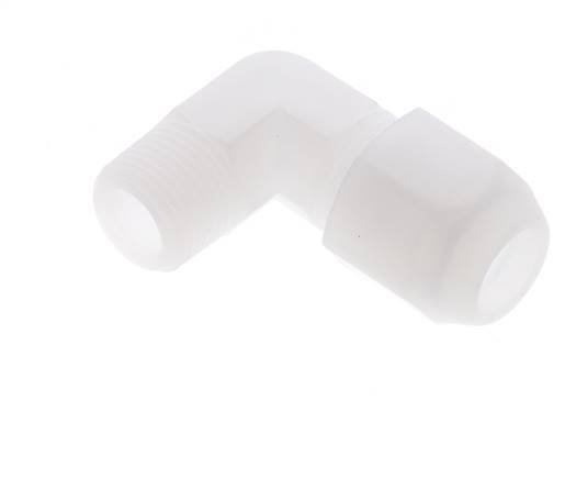 10x12mm & R3/8'' PP Elbow Hose Fitting with Male Threads 10bar/145psi [2 Pieces]